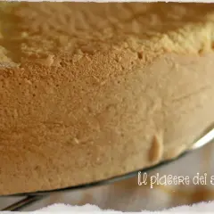 Un soffice pan di spagna dorato, pronto per essere farcito. La sua texture alveolata promette un piacere dei sensi.