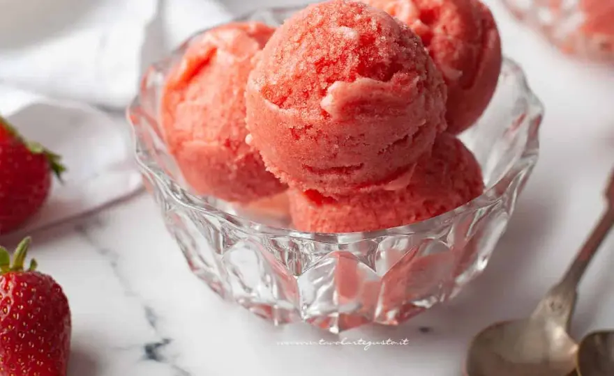 Sorbetto cremoso alle fragole - La ricetta perfetta